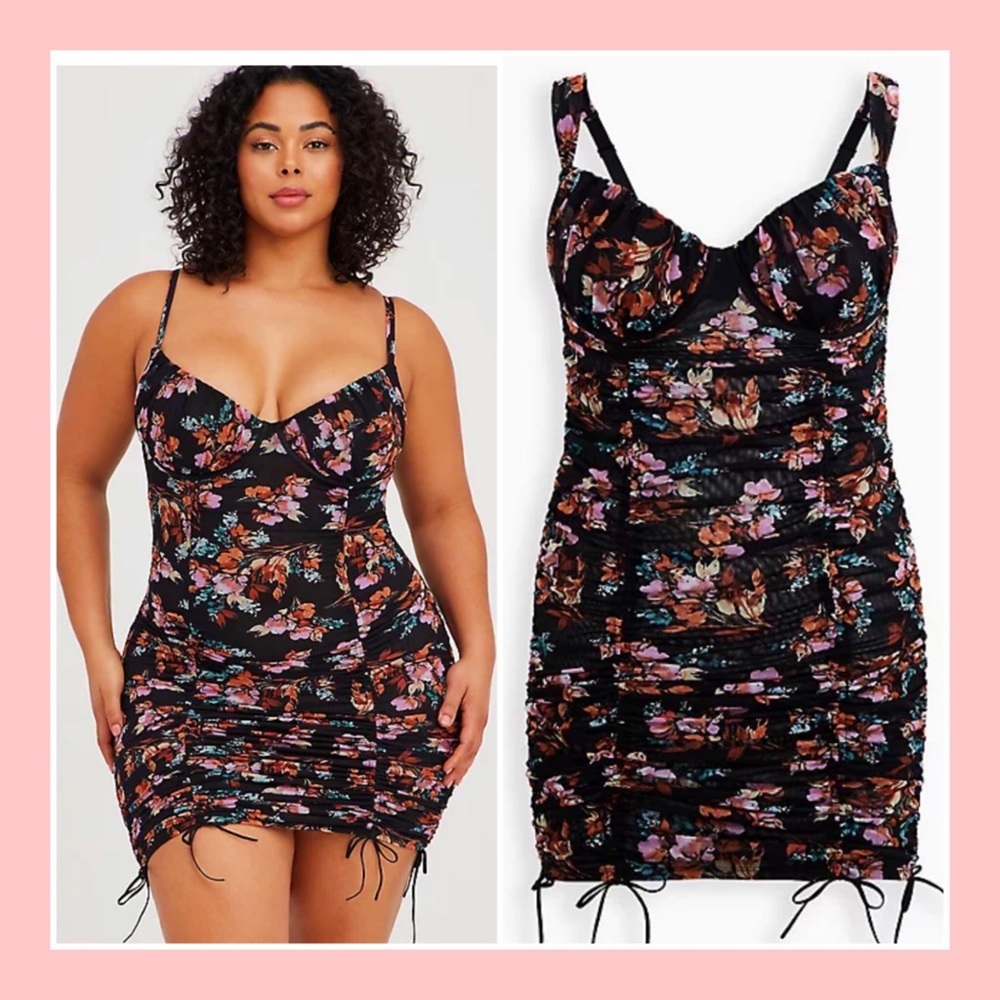 Torrid Floral Chemise NWOT